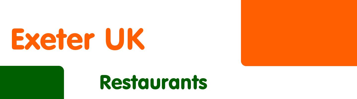 Best restaurants in Exeter UK - Rating & Reviews